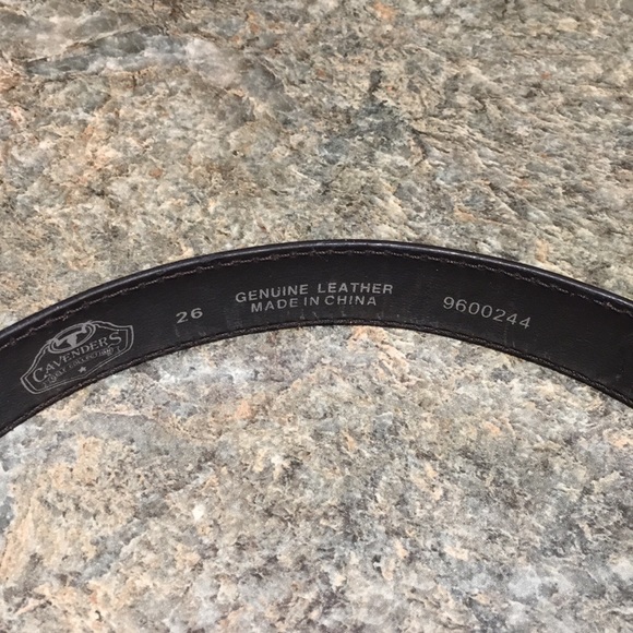 Cavender’s Leather Belt and Buckle - Picture 3 of 7